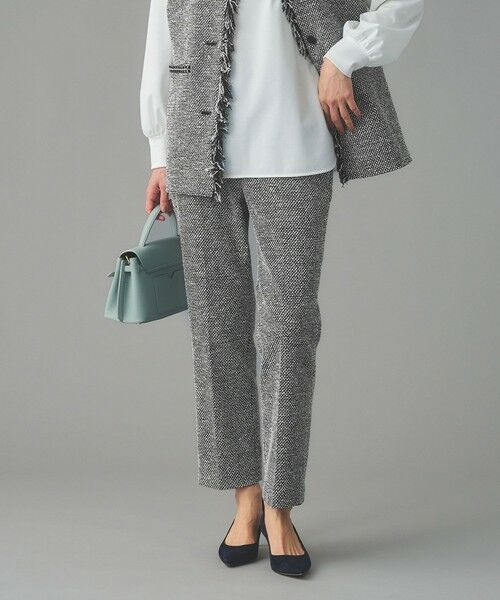 UNITED ARROWS / ユナイテッドアローズ スラックス・ドレスパンツ | 2トーン ツイードライク パンツ | 詳細3