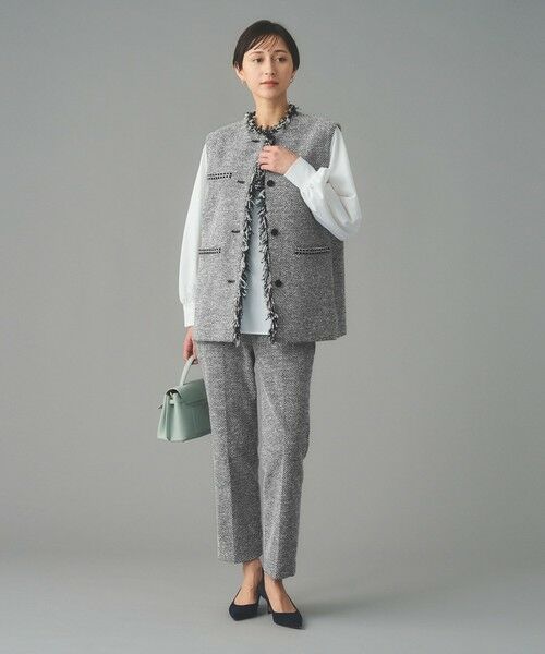 UNITED ARROWS / ユナイテッドアローズ スラックス・ドレスパンツ | 2トーン ツイードライク パンツ | 詳細4