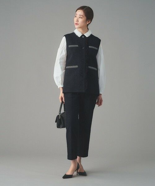 UNITED ARROWS / ユナイテッドアローズ スラックス・ドレスパンツ | 2トーン ツイードライク パンツ | 詳細16