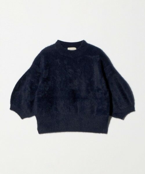 UNITED ARROWS / ユナイテッドアローズ ニット・セーター | フォックスカシミヤ ハーフスリーブ Tニット UYHSP（NAVY）