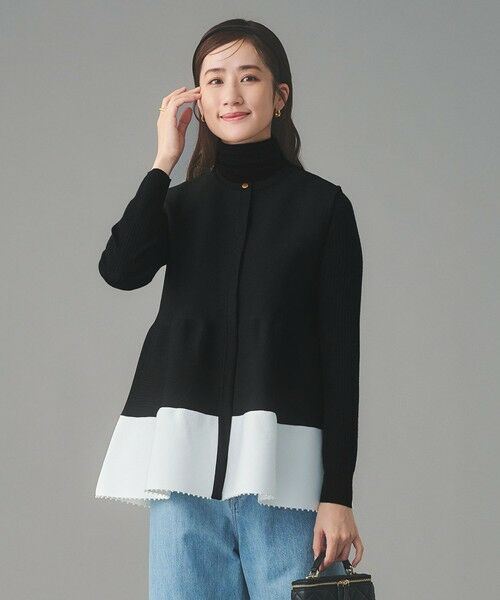 UNITED ARROWS / ユナイテッドアローズ ベスト | ペプラム ニットベスト | 詳細11