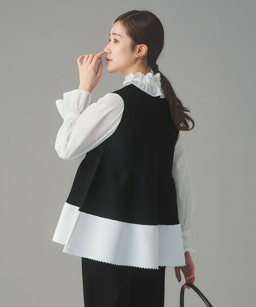 UNITED ARROWS / ユナイテッドアローズ ベスト | ペプラム ニットベスト | 詳細8