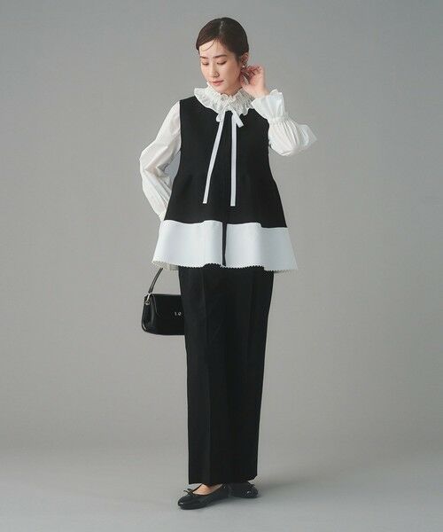 UNITED ARROWS / ユナイテッドアローズ ベスト | ペプラム ニットベスト | 詳細9