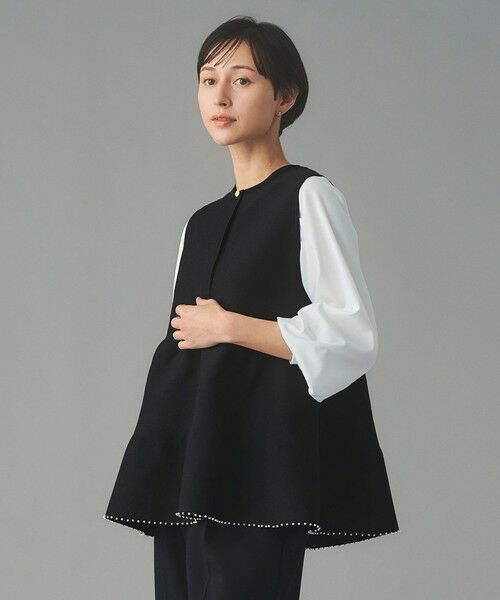 UNITED ARROWS / ユナイテッドアローズ ベスト | ペプラム ニットベスト | 詳細21