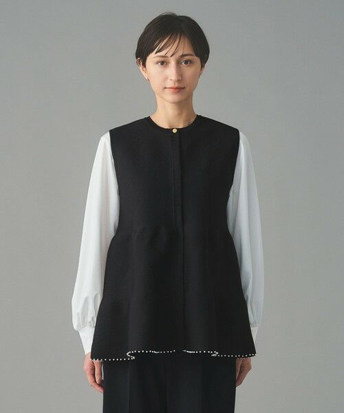 UNITED ARROWS / ユナイテッドアローズ ベスト | ペプラム ニットベスト | 詳細24