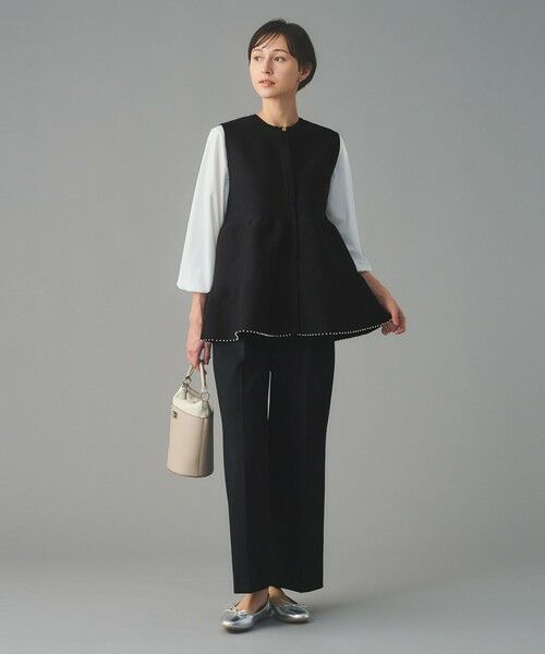 UNITED ARROWS / ユナイテッドアローズ ベスト | ペプラム ニットベスト | 詳細23