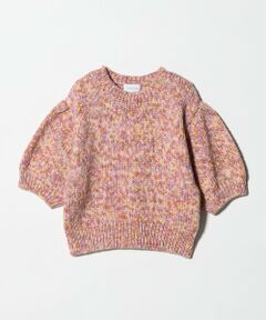 UNITED ARROWS / ユナイテッドアローズ ニット・セーター | ミックスカラー ハーフスリーブニット