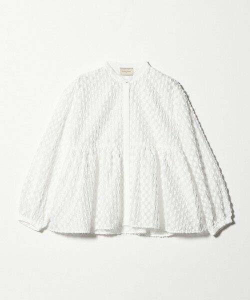 UNITED ARROWS / ユナイテッドアローズ シャツ・ブラウス | ラメ ドットジャガード ブラウス（WHITE）