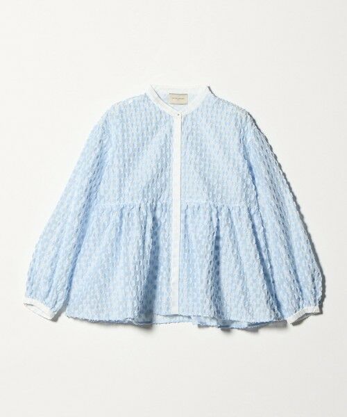 UNITED ARROWS / ユナイテッドアローズ シャツ・ブラウス | ラメ ドットジャガード ブラウス（LT.BLUE）