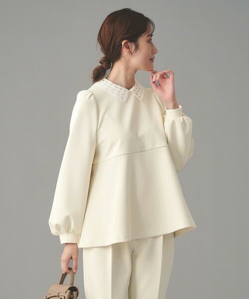 UNITED ARROWS / ユナイテッドアローズ シャツ・ブラウス | SPONGY ペプラム ブラウス（OFF WHITE）