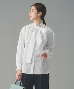 UNITED ARROWS / ユナイテッドアローズ シャツ・ブラウス | タックフリル ボウ ブラウス