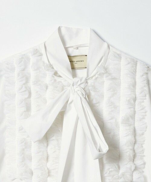 UNITED ARROWS / ユナイテッドアローズ シャツ・ブラウス | タックフリル ボウ ブラウス | 詳細7