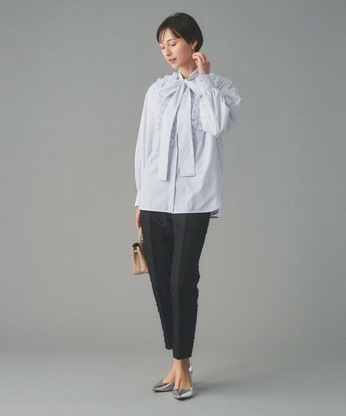 UNITED ARROWS / ユナイテッドアローズ シャツ・ブラウス | タックフリル ボウ ブラウス | 詳細11