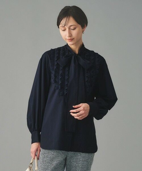 UNITED ARROWS / ユナイテッドアローズ シャツ・ブラウス | タックフリル ボウ ブラウス | 詳細23
