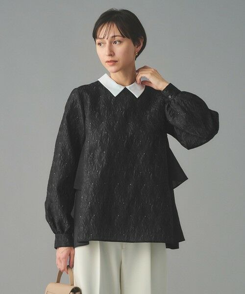 UNITED ARROWS / ユナイテッドアローズ シャツ・ブラウス | GISHA 2トーン ジャガード ブラウス | 詳細7