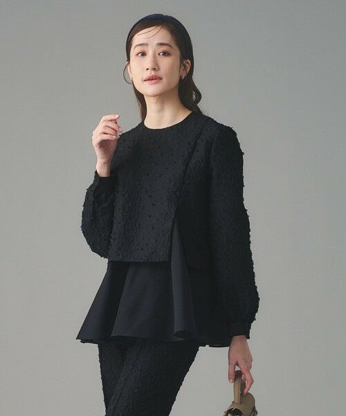 UNITED ARROWS / ユナイテッドアローズ シャツ・ブラウス | フラワー カットジャガード コンビブラウス | 詳細1