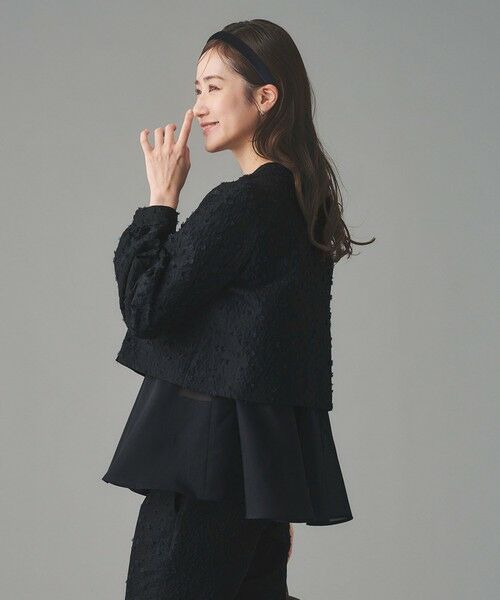 UNITED ARROWS / ユナイテッドアローズ シャツ・ブラウス | フラワー カットジャガード コンビブラウス | 詳細2