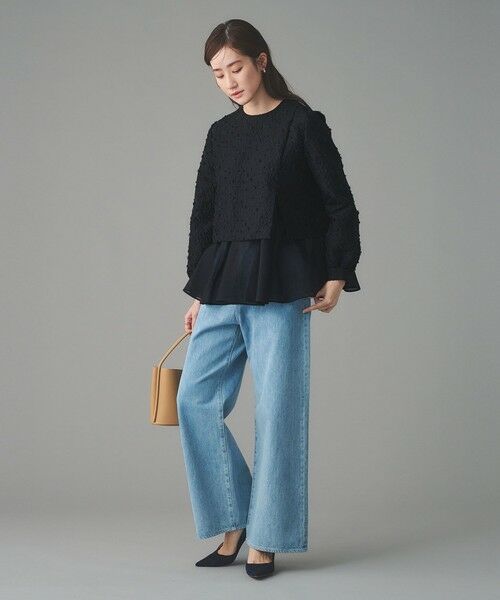 UNITED ARROWS / ユナイテッドアローズ シャツ・ブラウス | フラワー カットジャガード コンビブラウス | 詳細8