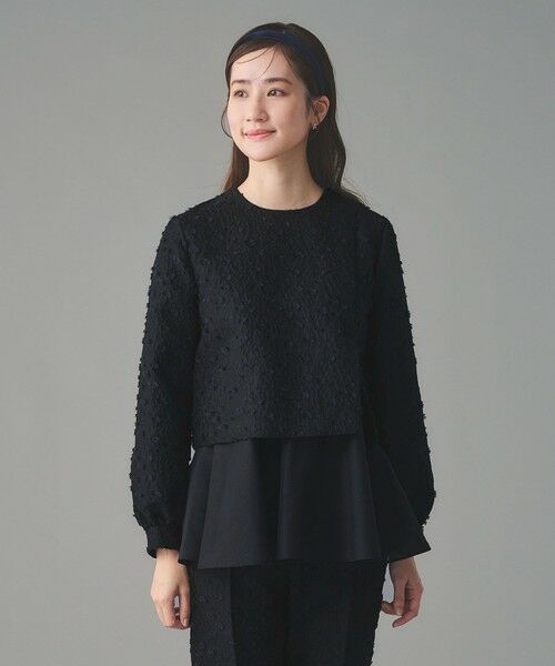 UNITED ARROWS / ユナイテッドアローズ シャツ・ブラウス | フラワー カットジャガード コンビブラウス | 詳細9