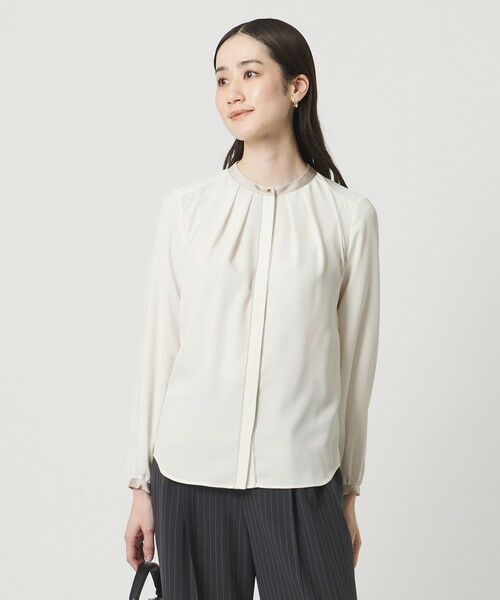 UNITED ARROWS / ユナイテッドアローズ シャツ・ブラウス | バイカラー パイピング ブラウス ‐ウォッシャブル‐ | 詳細1