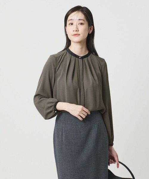 UNITED ARROWS / ユナイテッドアローズ シャツ・ブラウス | バイカラー パイピング ブラウス ‐ウォッシャブル‐ | 詳細7