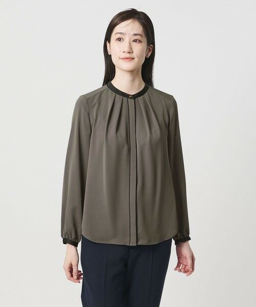 UNITED ARROWS / ユナイテッドアローズ シャツ・ブラウス | バイカラー パイピング ブラウス ‐ウォッシャブル‐ | 詳細10