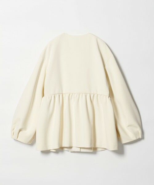UNITED ARROWS / ユナイテッドアローズ ノーカラージャケット | SPONGY フリル ペプラム ジャケット | 詳細8