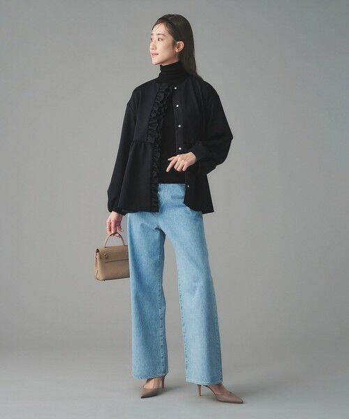 UNITED ARROWS / ユナイテッドアローズ ノーカラージャケット | SPONGY フリル ペプラム ジャケット | 詳細25