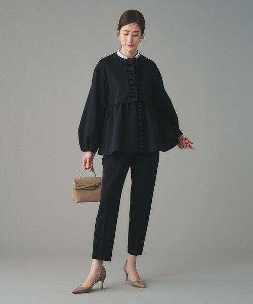 UNITED ARROWS / ユナイテッドアローズ ノーカラージャケット | SPONGY フリル ペプラム ジャケット | 詳細21