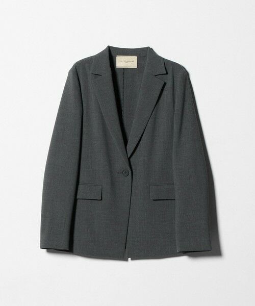 UNITED ARROWS / ユナイテッドアローズ テーラードジャケット | ダブルクロス ジャケット ‐ウォッシャブル‐（DK.GRAY）