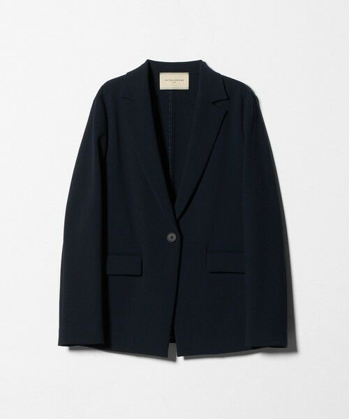 UNITED ARROWS / ユナイテッドアローズ テーラードジャケット | ダブルクロス ジャケット ‐ウォッシャブル‐（NAVY）