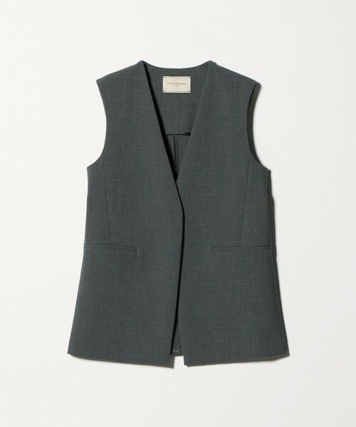 UNITED ARROWS / ユナイテッドアローズ ベスト | ダブルクロス ミドルベスト ‐ウォッシャブル‐（DK.GRAY）