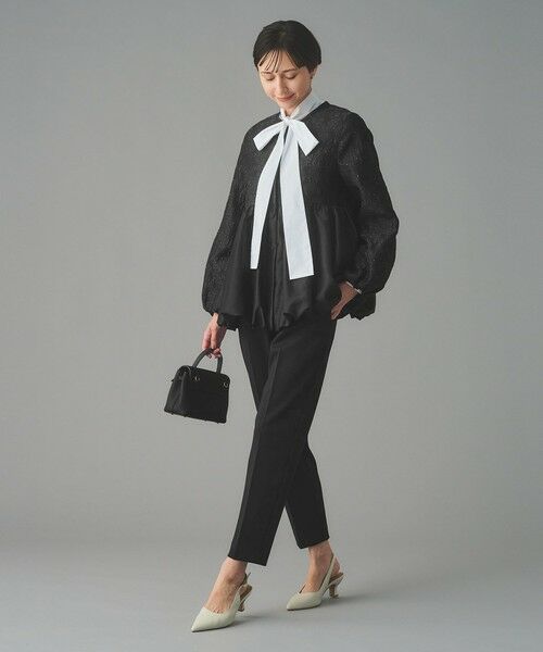 UNITED ARROWS / ユナイテッドアローズ ノーカラージャケット | GISHA 2トーン ジャガード ジャケット | 詳細4