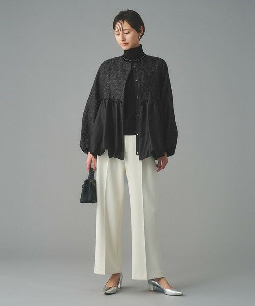 UNITED ARROWS / ユナイテッドアローズ ノーカラージャケット | GISHA 2トーン ジャガード ジャケット | 詳細8