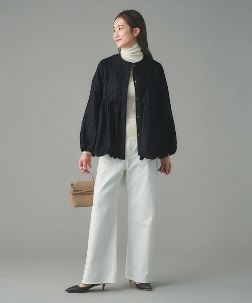 UNITED ARROWS / ユナイテッドアローズ ノーカラージャケット | GISHA 2トーン ジャガード ジャケット | 詳細17