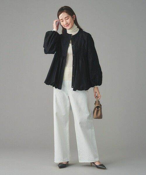 UNITED ARROWS / ユナイテッドアローズ ノーカラージャケット | GISHA 2トーン ジャガード ジャケット | 詳細18