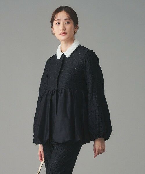 UNITED ARROWS / ユナイテッドアローズ ノーカラージャケット | GISHA 2トーン ジャガード ジャケット | 詳細19