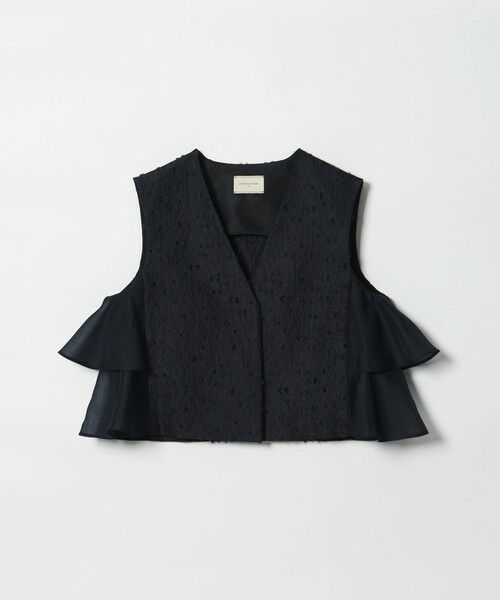 UNITED ARROWS / ユナイテッドアローズ ベスト | フラワー カットジャガード コンビ ベスト | 詳細10