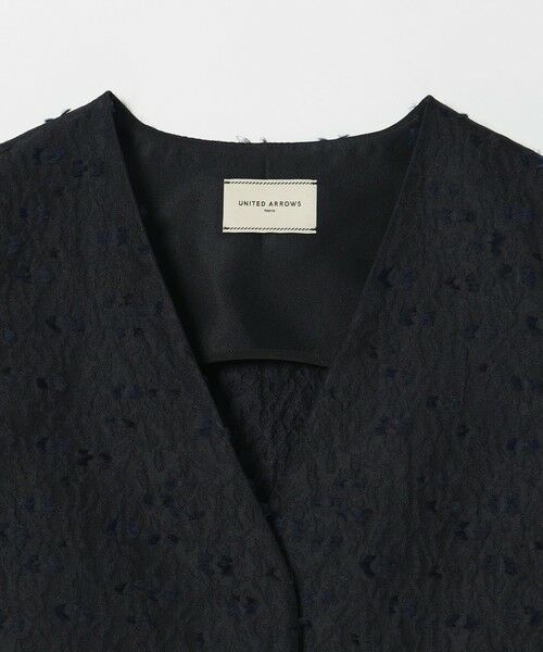 UNITED ARROWS / ユナイテッドアローズ ベスト | フラワー カットジャガード コンビ ベスト | 詳細12