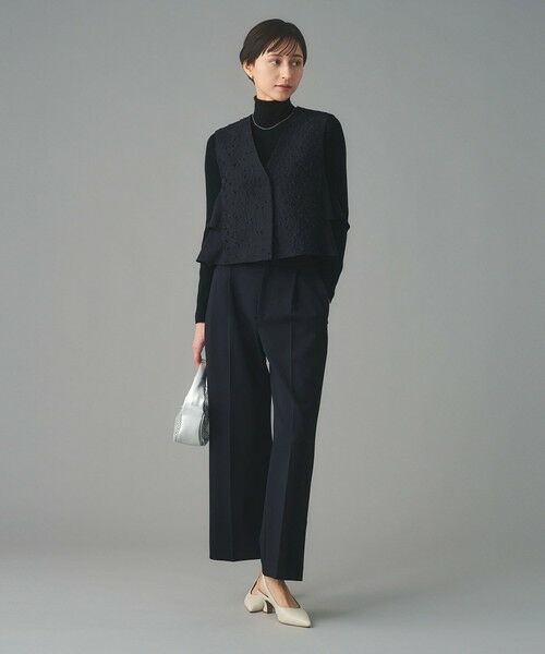 UNITED ARROWS / ユナイテッドアローズ ベスト | フラワー カットジャガード コンビ ベスト | 詳細2