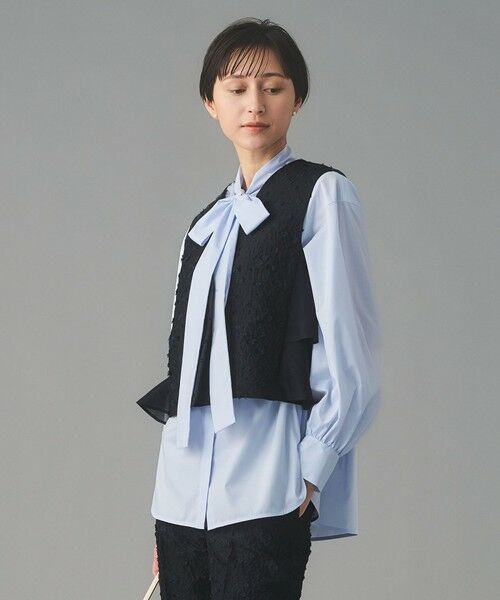 UNITED ARROWS / ユナイテッドアローズ ベスト | フラワー カットジャガード コンビ ベスト | 詳細4