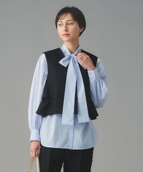 UNITED ARROWS / ユナイテッドアローズ ベスト | フラワー カットジャガード コンビ ベスト | 詳細5