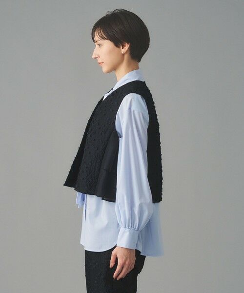 UNITED ARROWS / ユナイテッドアローズ ベスト | フラワー カットジャガード コンビ ベスト | 詳細8