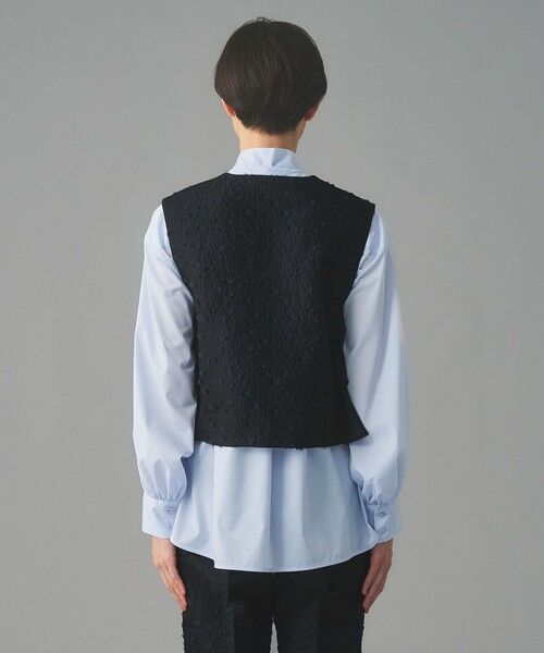 UNITED ARROWS / ユナイテッドアローズ ベスト | フラワー カットジャガード コンビ ベスト | 詳細9