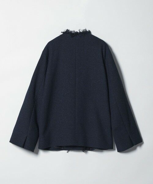 UNITED ARROWS / ユナイテッドアローズ ノーカラージャケット | 2トーン ツイードライク ノーカラー ジャケット | 詳細25