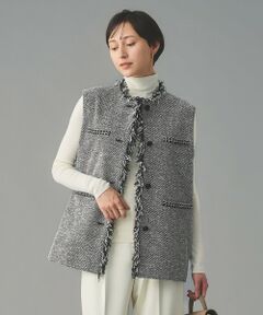 UNITED ARROWS / ユナイテッドアローズ ベスト | 2トーン ツイードライク ベスト