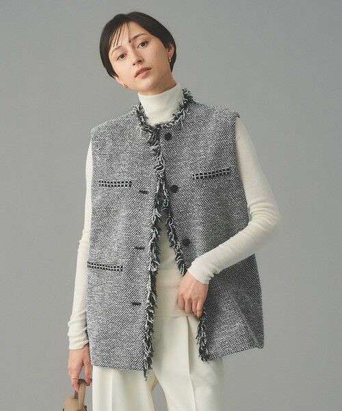 UNITED ARROWS / ユナイテッドアローズ ベスト | 2トーン ツイードライク ベスト | 詳細5