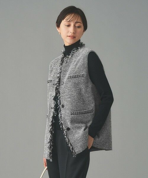 UNITED ARROWS / ユナイテッドアローズ ベスト | 2トーン ツイードライク ベスト | 詳細7