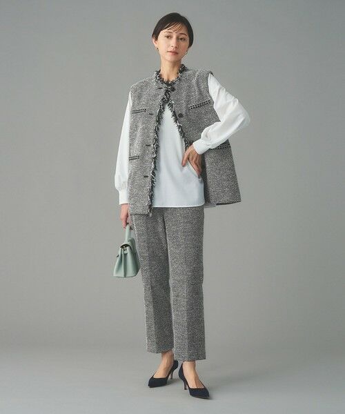 UNITED ARROWS / ユナイテッドアローズ ベスト | 2トーン ツイードライク ベスト | 詳細4