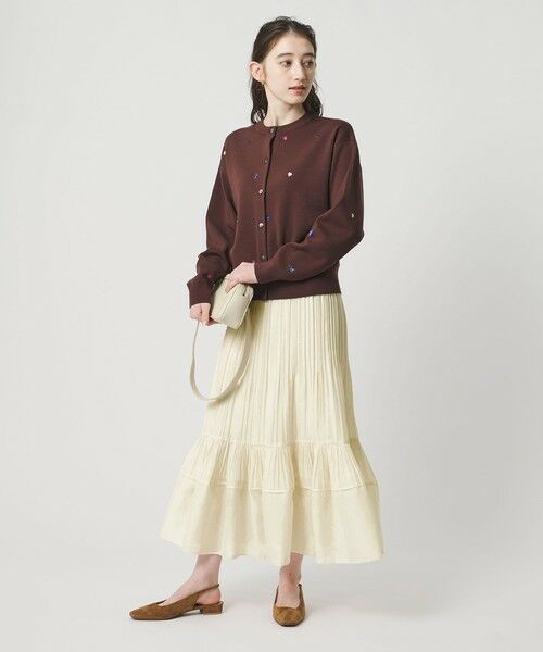 UNITED ARROWS / ユナイテッドアローズ ロング・マキシ丈スカート | オーガンジー コンスト プリーツスカート | 詳細3